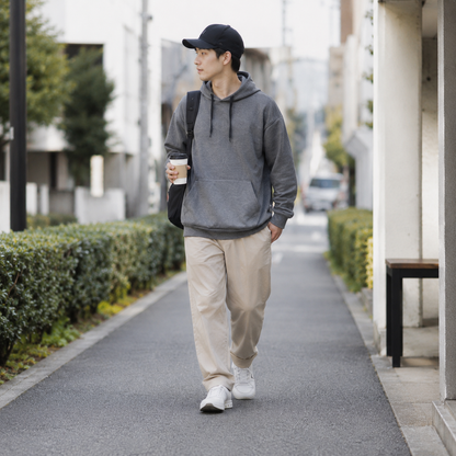 【裏起毛】無地ゆったりパーカー｜軽量で暖かい｜ユニセックスフーディー